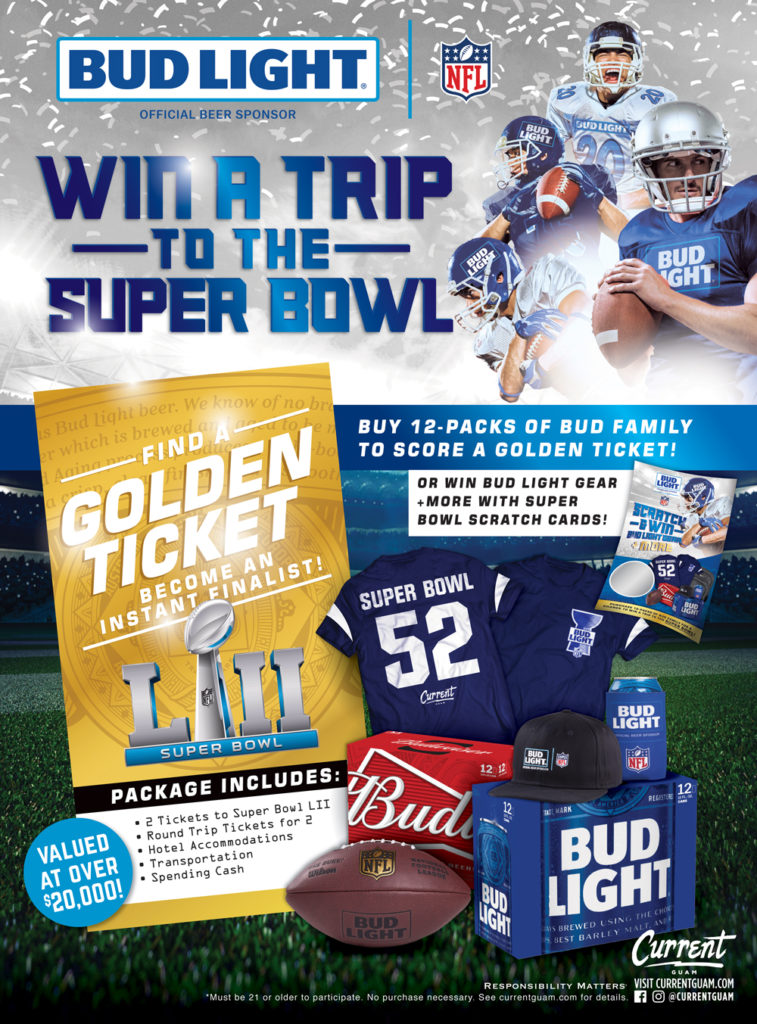 Bud Light Super Bowl 52 Flyaway | Current Guam